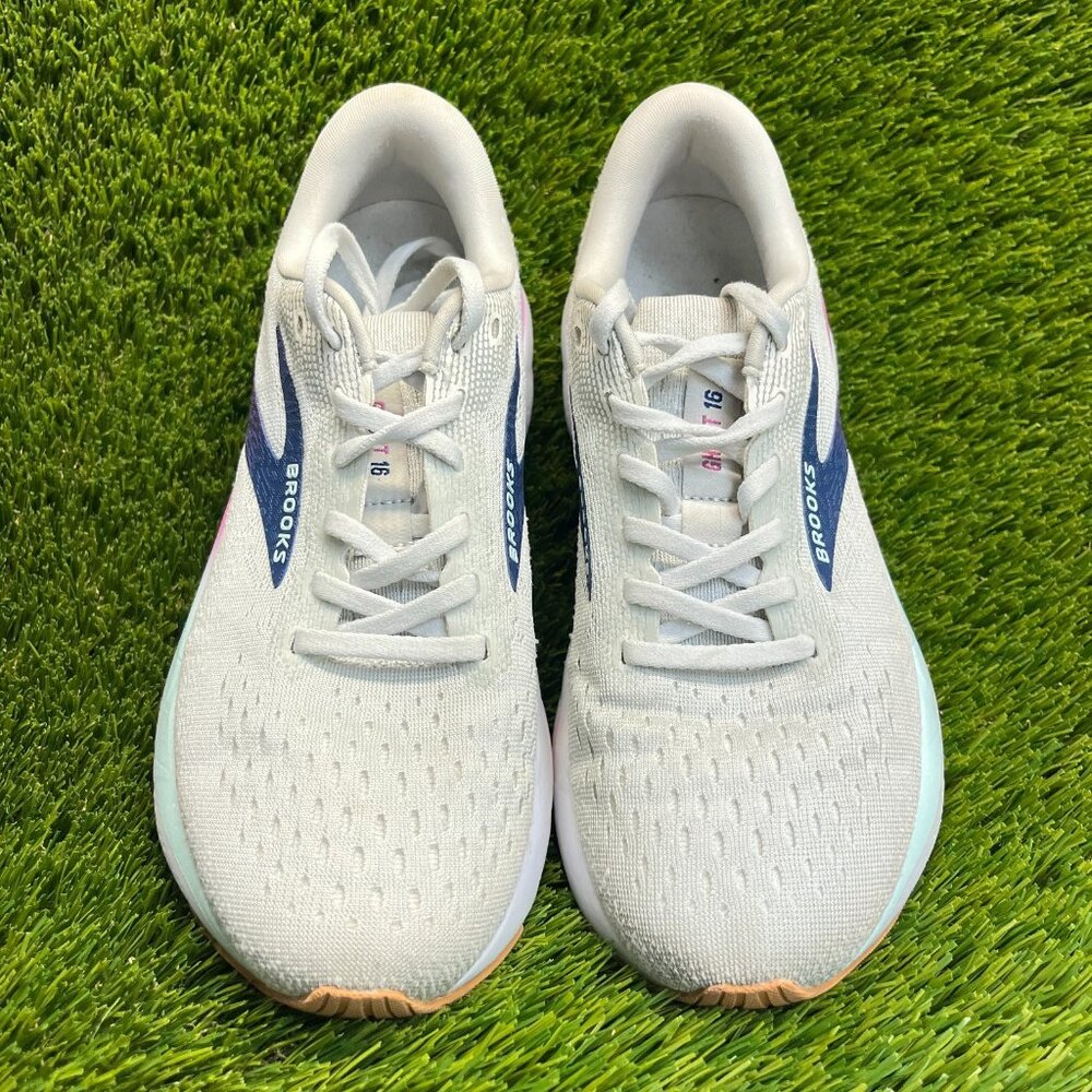 Brooks Ghost 16 Womens Size 7 Gray Blue Purple Walking Running Shoes Sneakers - Picture 5 of 10